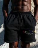 Cultura South Africa Fleece Shorts - Black