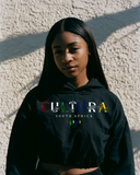 Cultura South Africa Crop Hoodie – Black