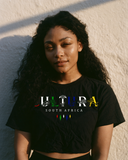 Cultura South Africa Women's Crop Top - Black